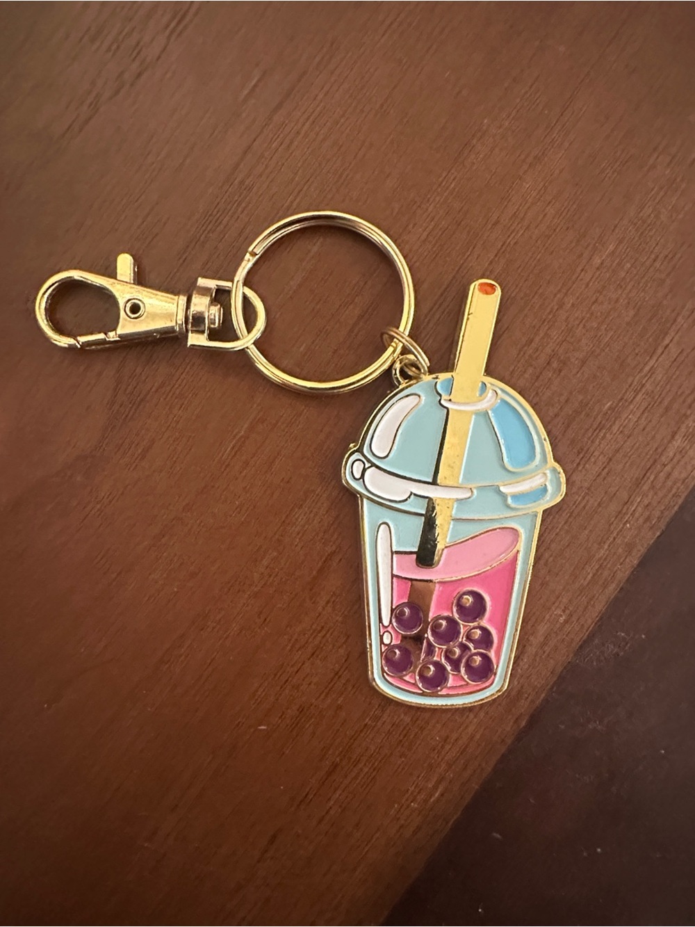 Bubble Tea Enamel Keychain / bag charm